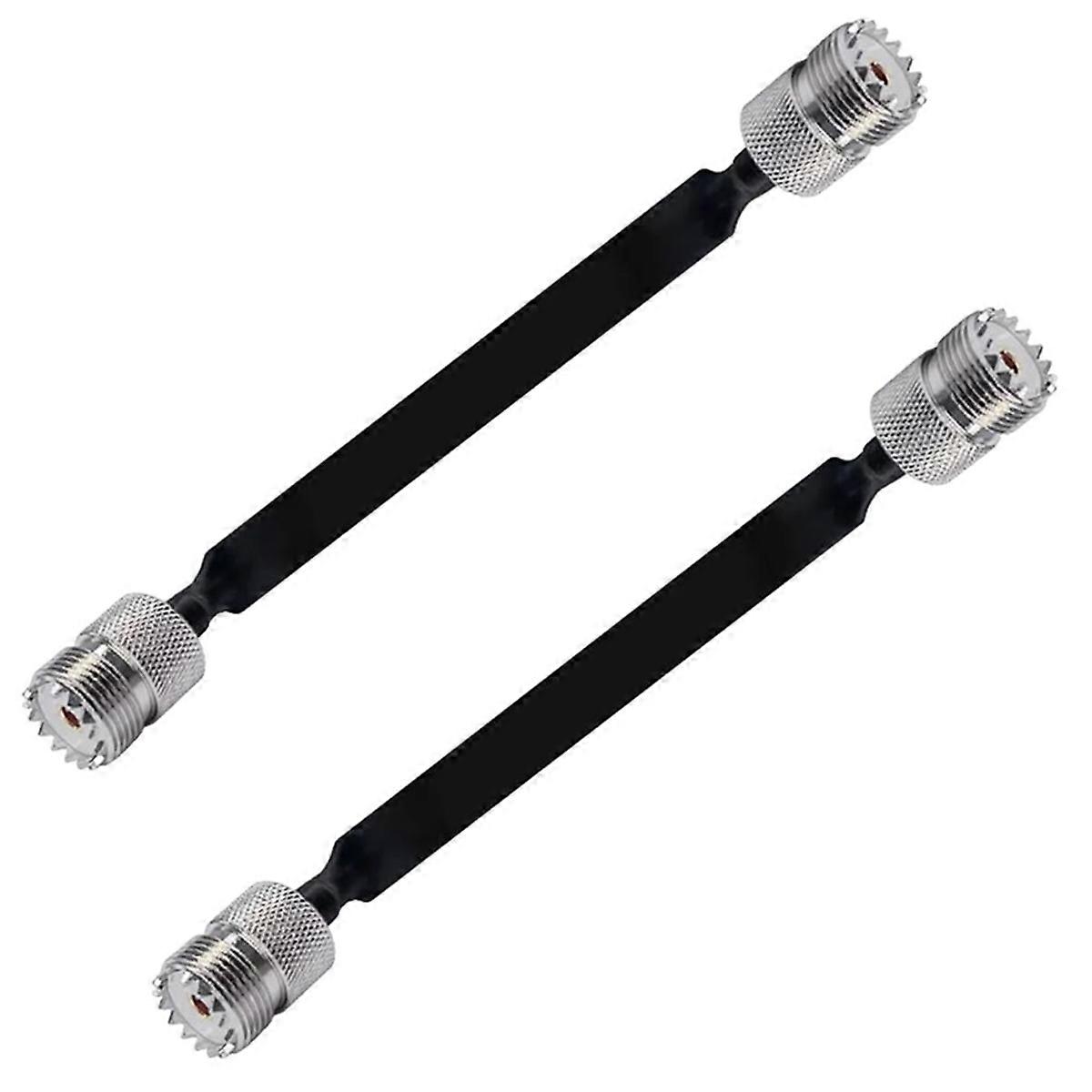 2 Pack 40cm Coaxial Cable Window/Door Pass Through Flat Cable