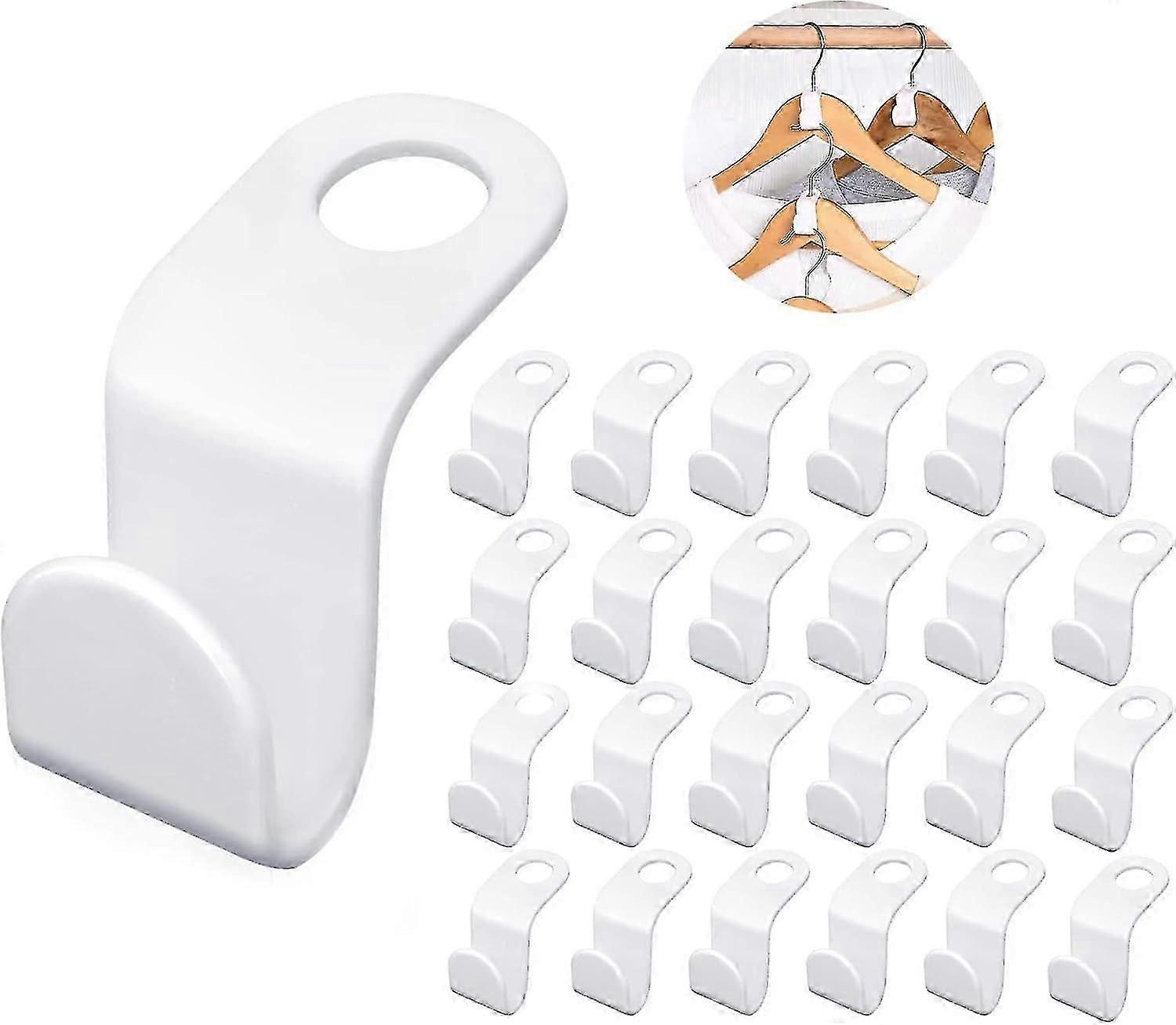 50 Pcs Clothes Hanger Connector Hooks - Space Saving Clothes Hook