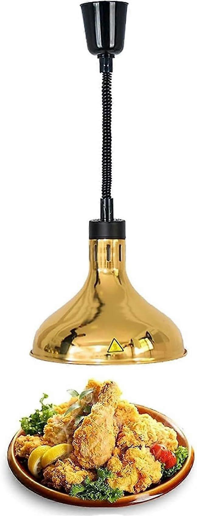 Food Heat Lamp for Restaurants, Commercial Food Heater with Adjustable Height and Durable Stainless Steel Design