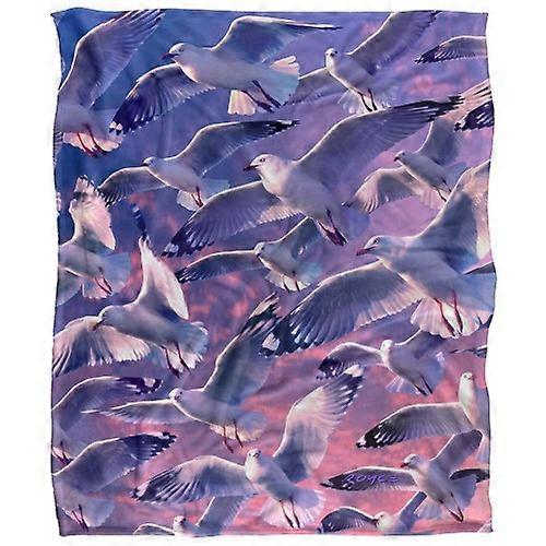 Royce McClure Evening Seagulls Silky Supersoft Blanket