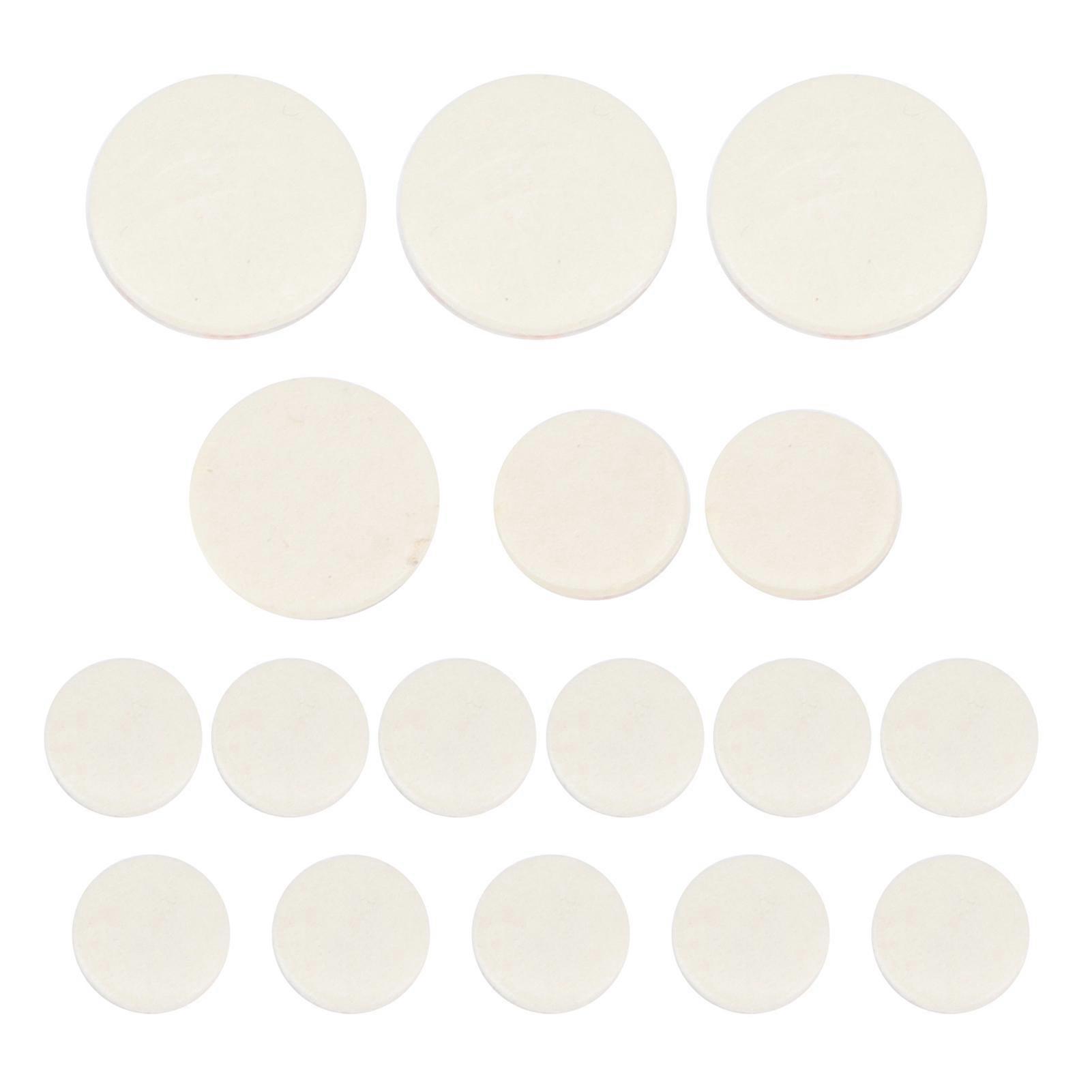 Lot de 17 coussinets pour clarinette en si bémol, joints pour trous de rosace, accessoires pour instruments de musique, M01737