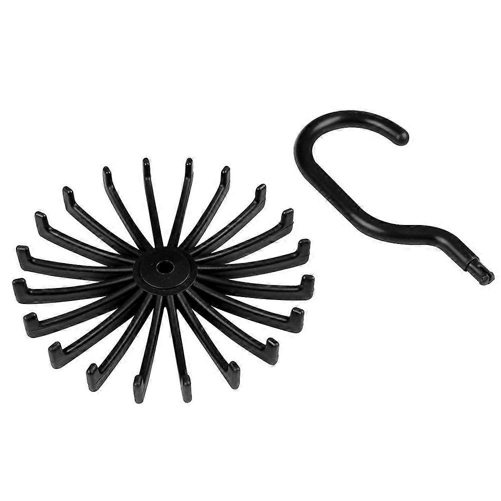 Rotating Tie Hanger Organizer for Hanging Ties with 2Pcs Multi-Purpose Racks