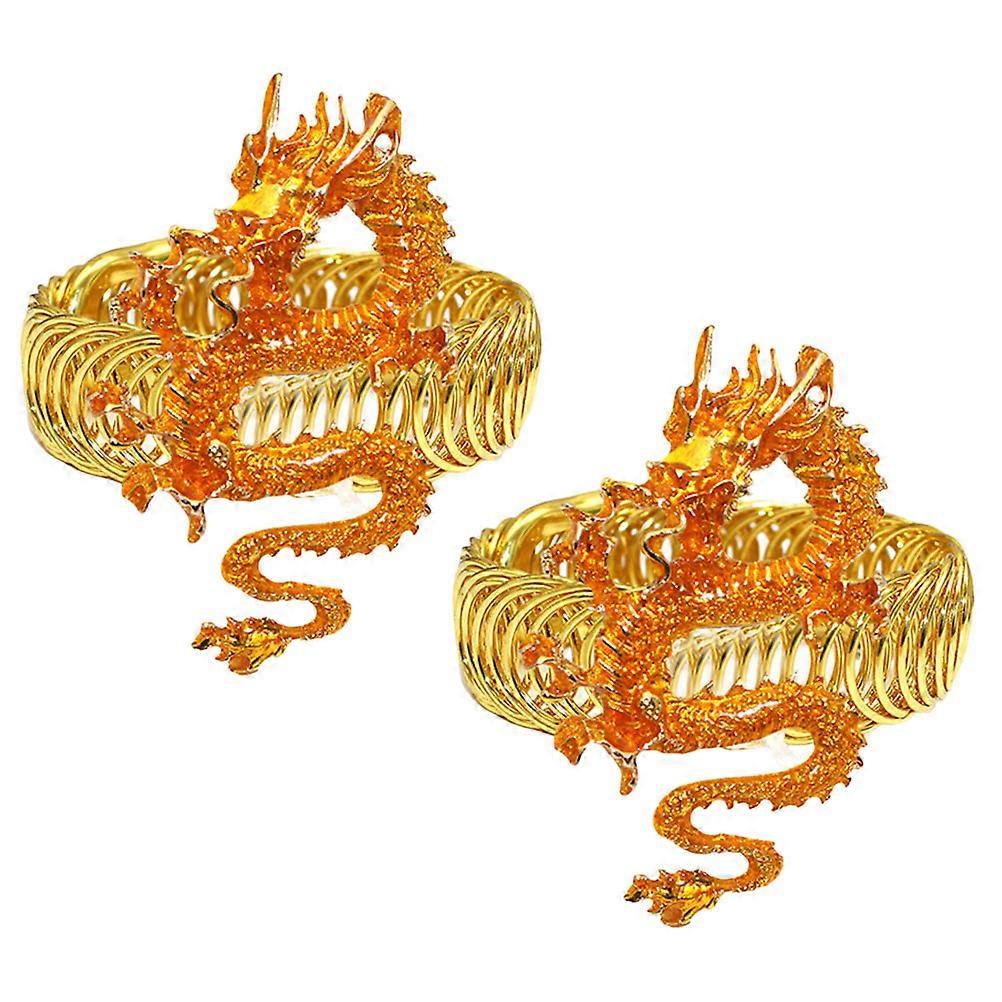 Metal Curtain Tie for Home with Year of Dragon Theme 8Pcs Buckles