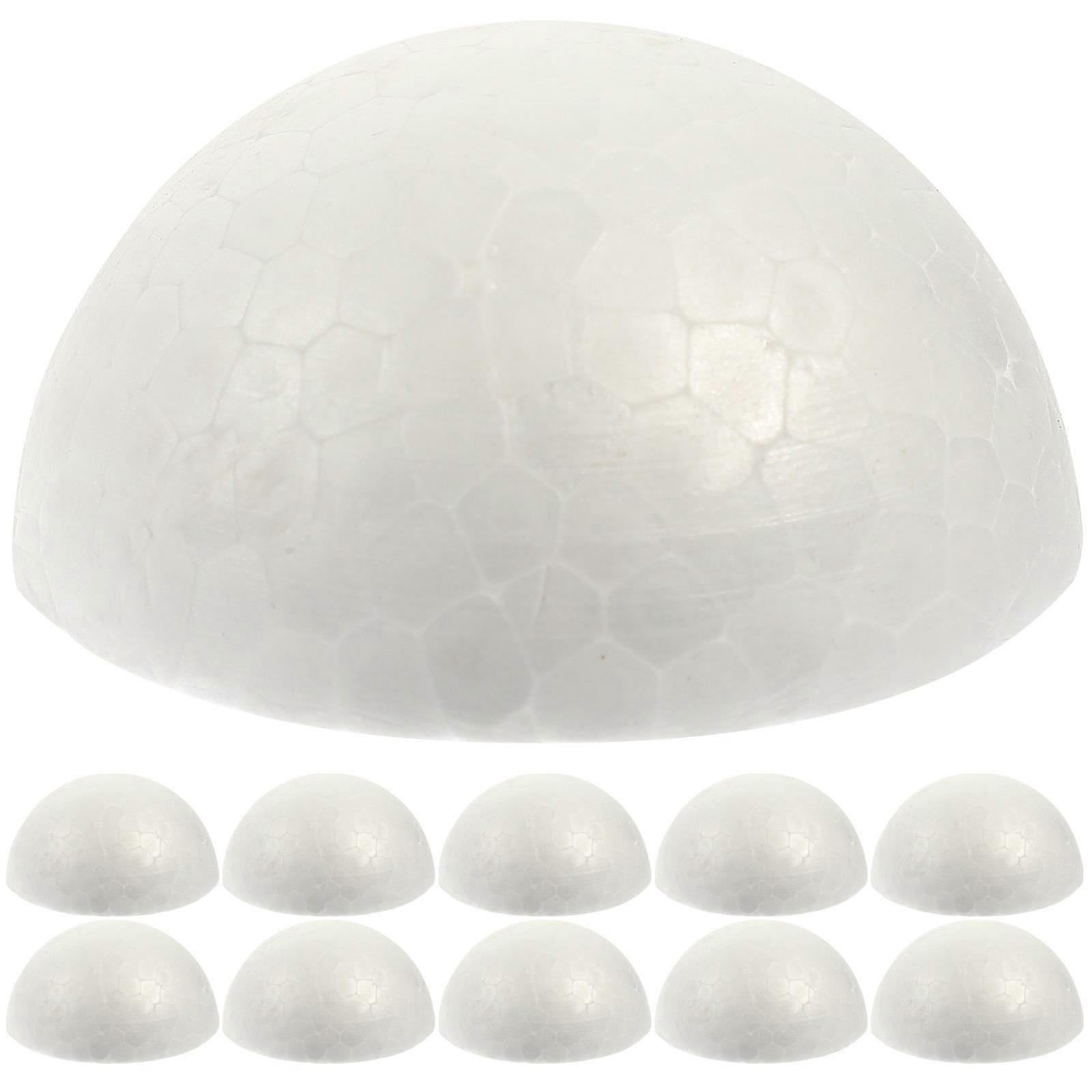DIY Semicircular Foams Balls Polystyrene Craft Balls for Decor 90Pcs