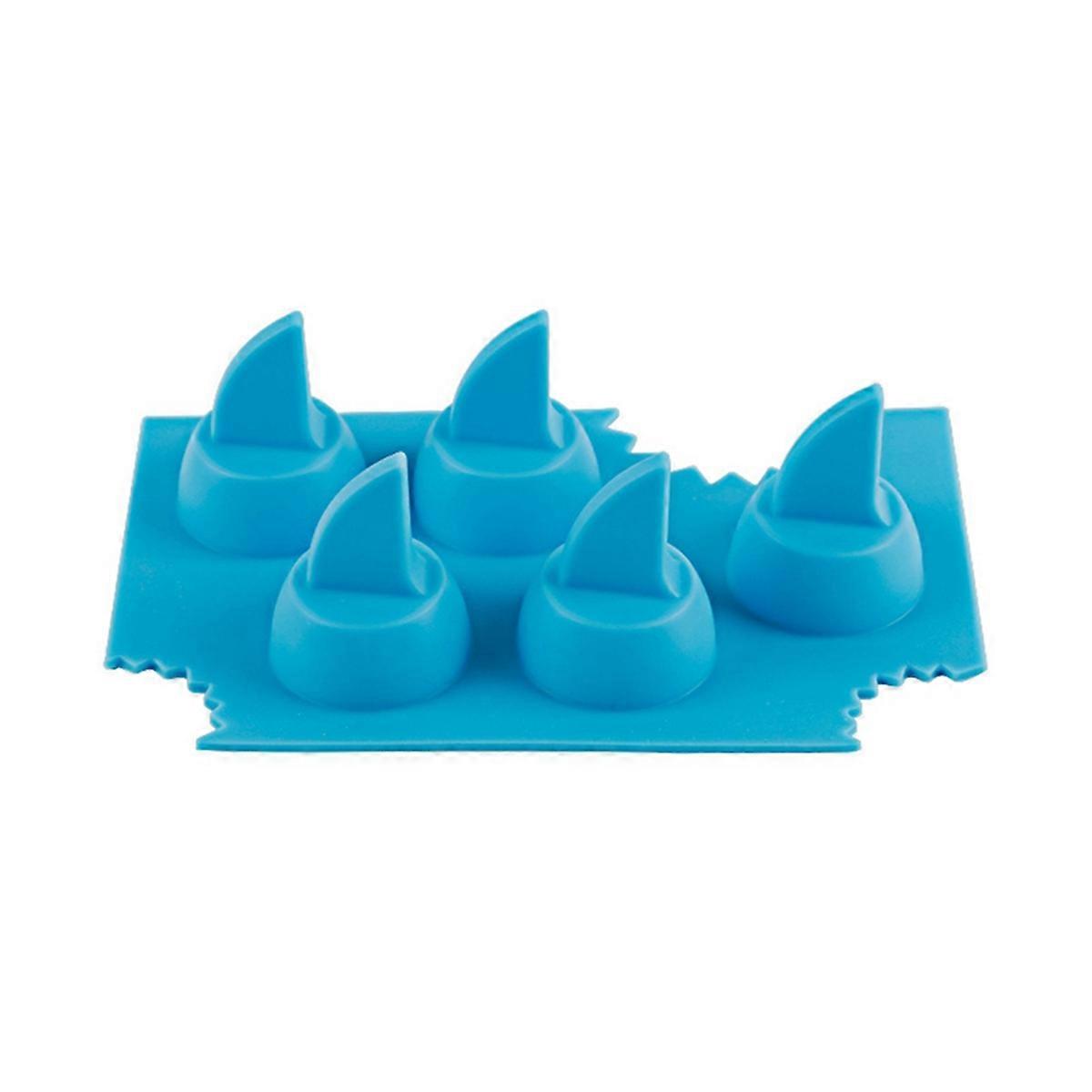 Silicone Sharks Fin Shape Ice Tray For Freezer 1pcs