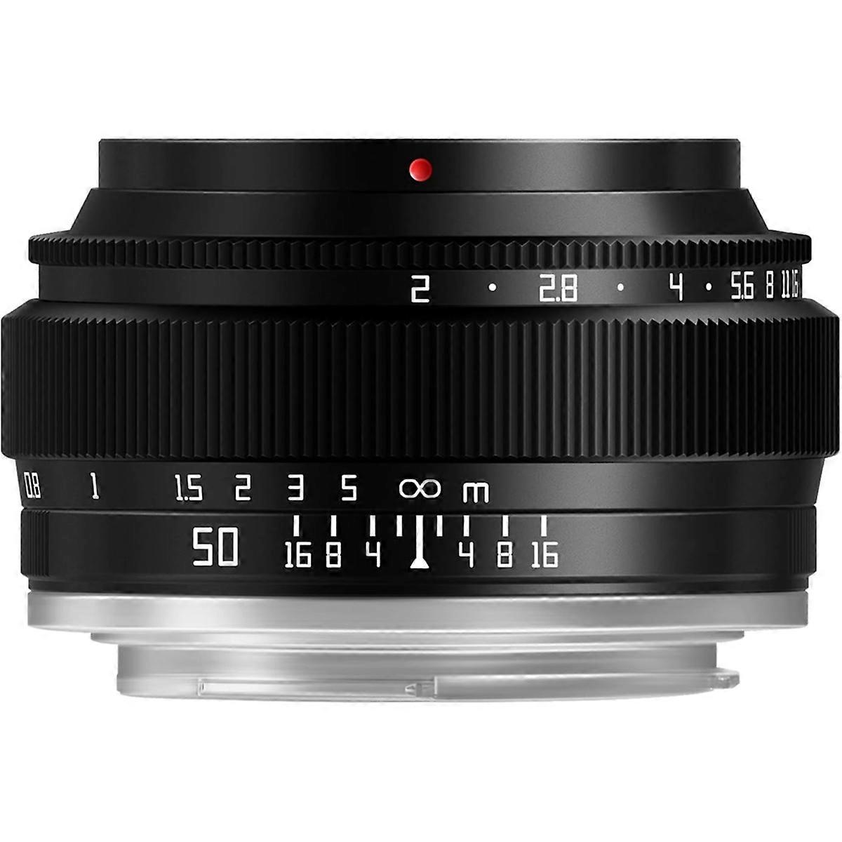 Pour objectif de caméra 50mm F2 Grande ouverture Objectif de caméra fixe manuel
