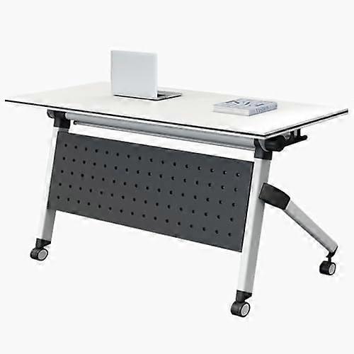 Folding Conference Room Table Mobile Training Table With Caster Wheels, Flip , 63x20x30in / 160x50x75cm, 1 Pack