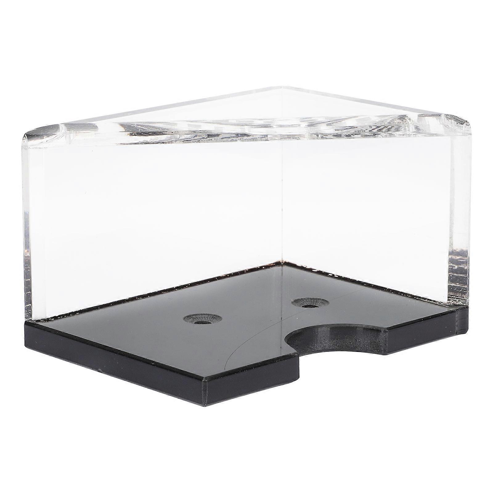 Acrylic Card Storage Rack Playing Card Organizer Home Use Smooth Rounded White 1Set