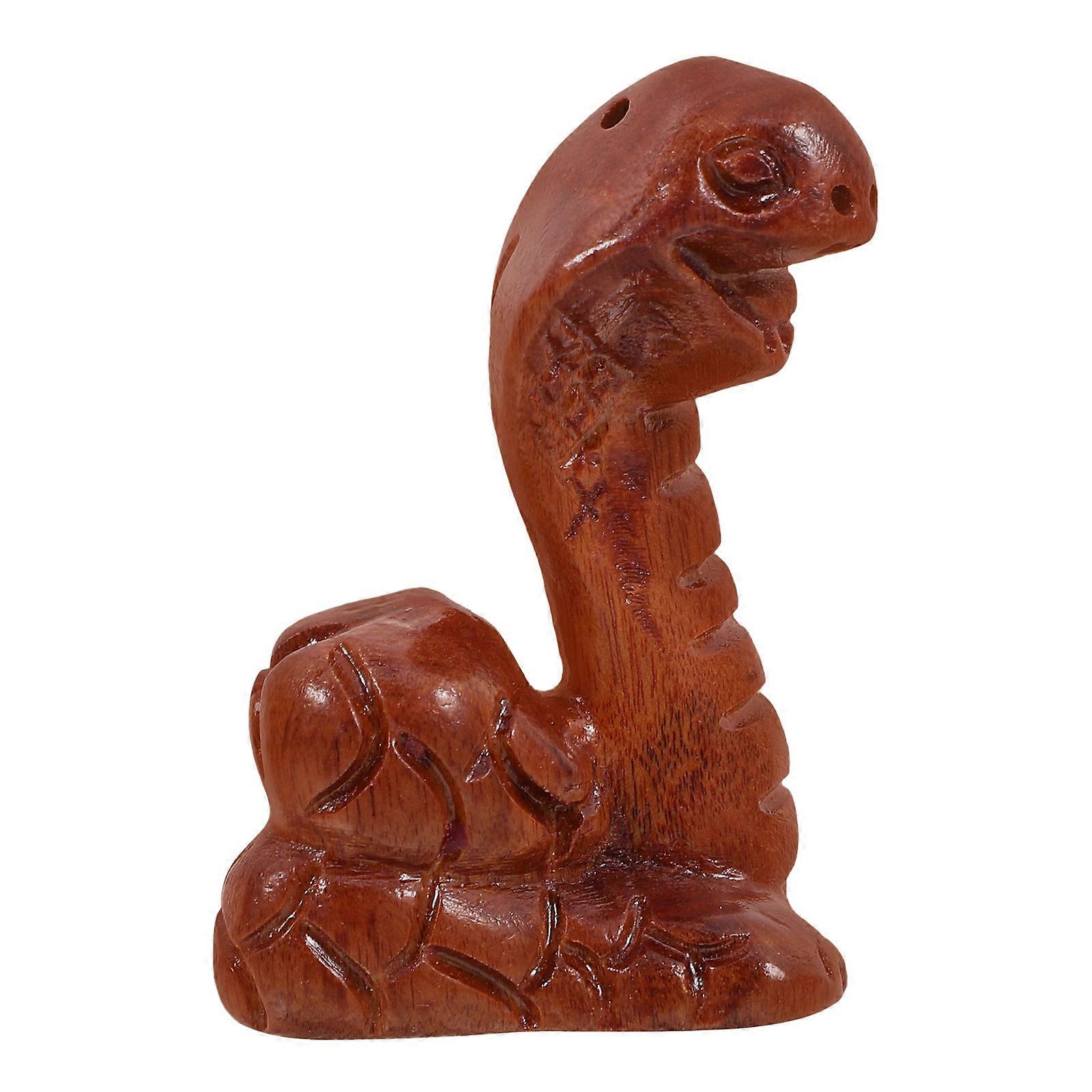 Realistic Snake Statue 3Pcs Compact Decorative Figure Perfect For Bonsai Decoration Crafted From Rosewood Presenting Home Decorative Feature