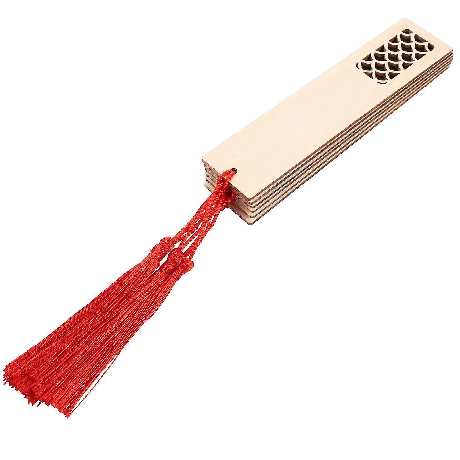 Premium Wooden DIY Blank Bookmark for Students 18Pcs Set