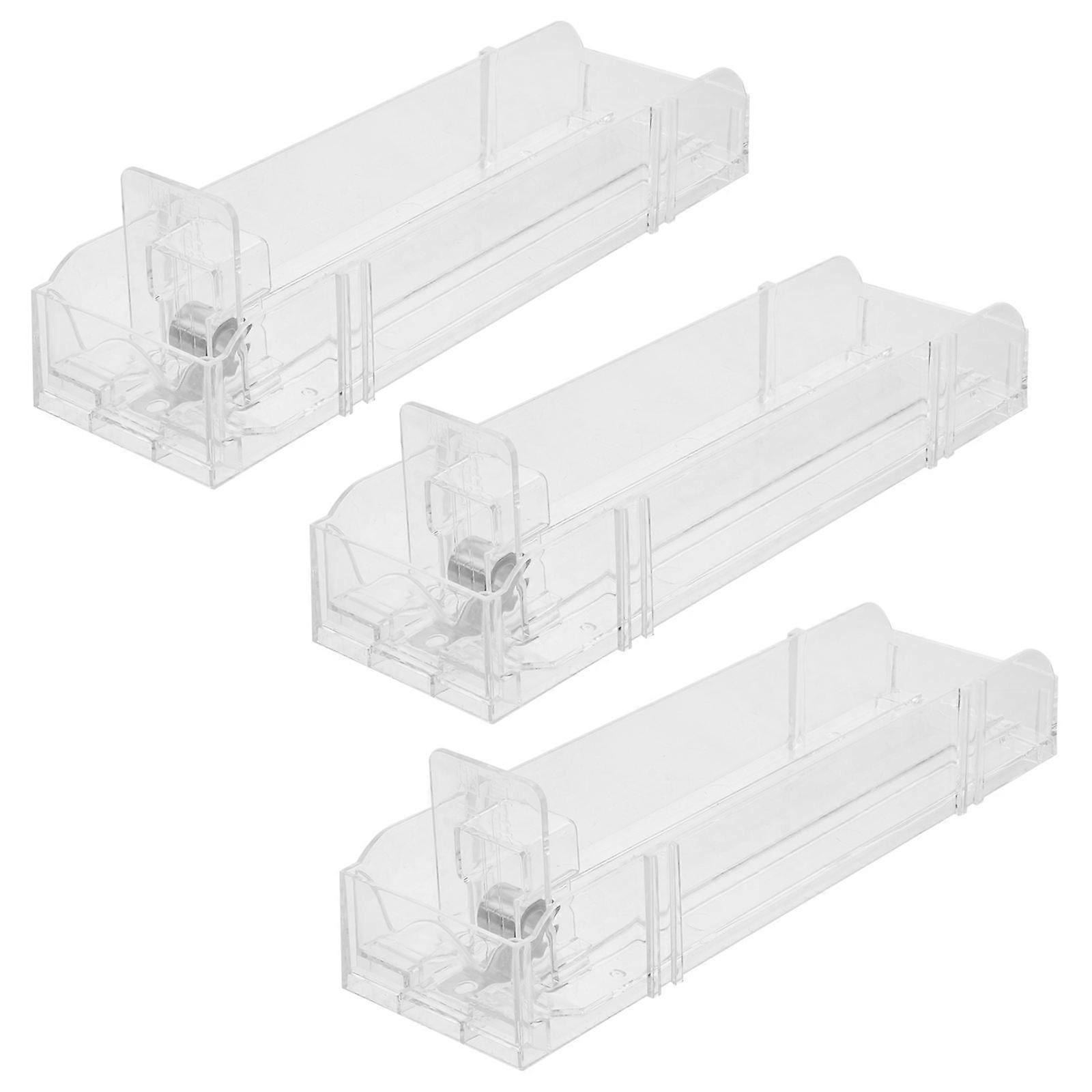Auto-Push Showcase for Storage Use 6Pcs Practical Display Rack