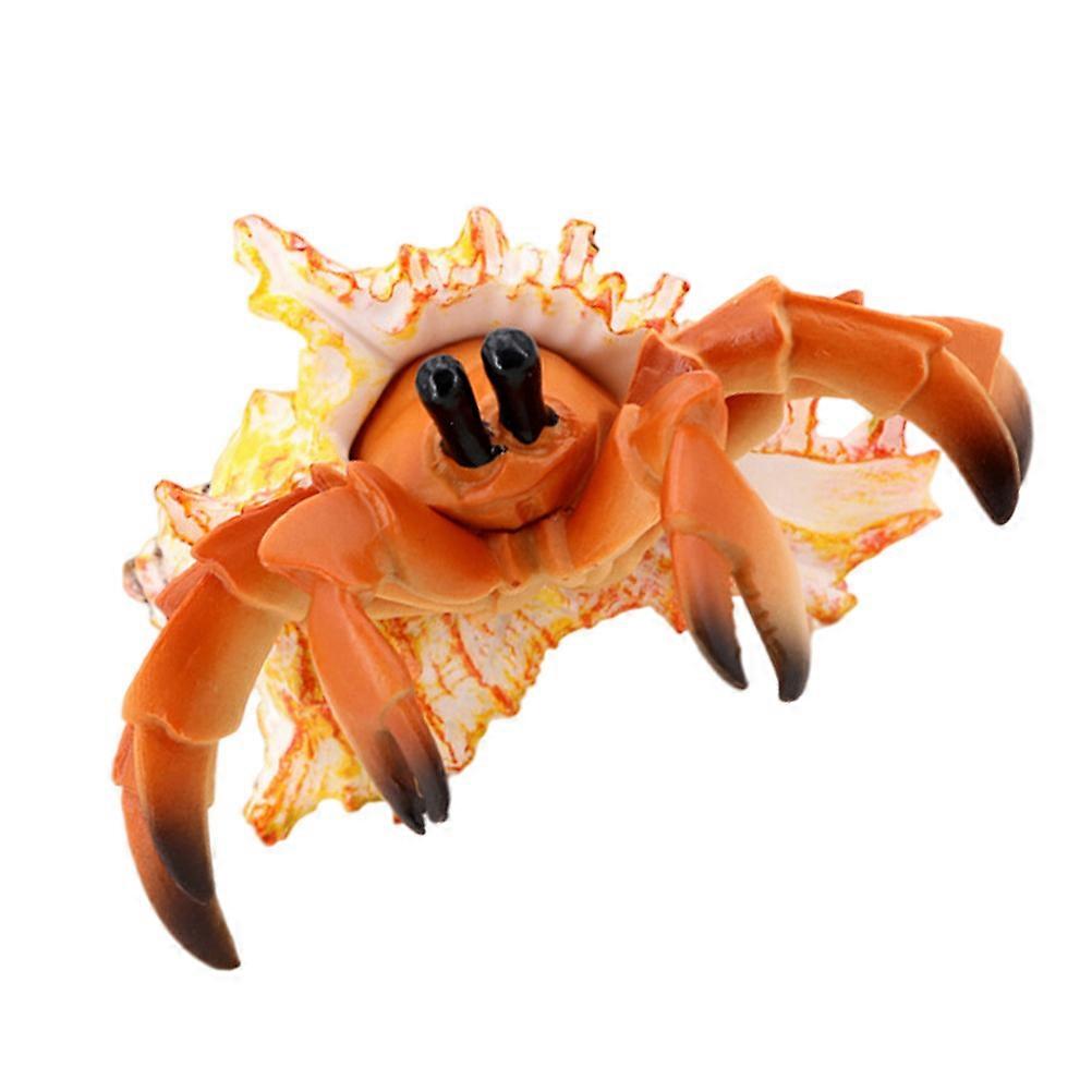 Plastic Hermit Crab Model for Decor Simulation Marine Animal Toy