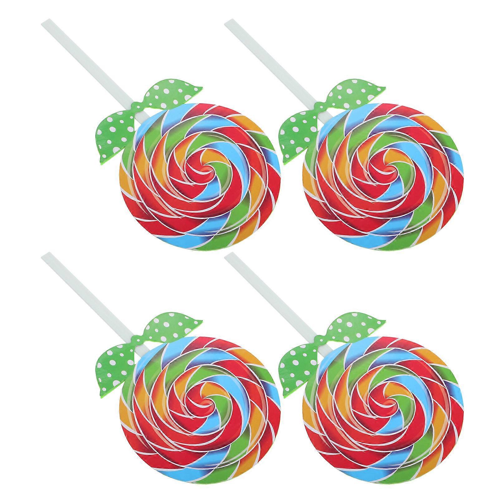 Kids Party Centerpieces Large Lollipop Props for Photoshoot 16Pcs