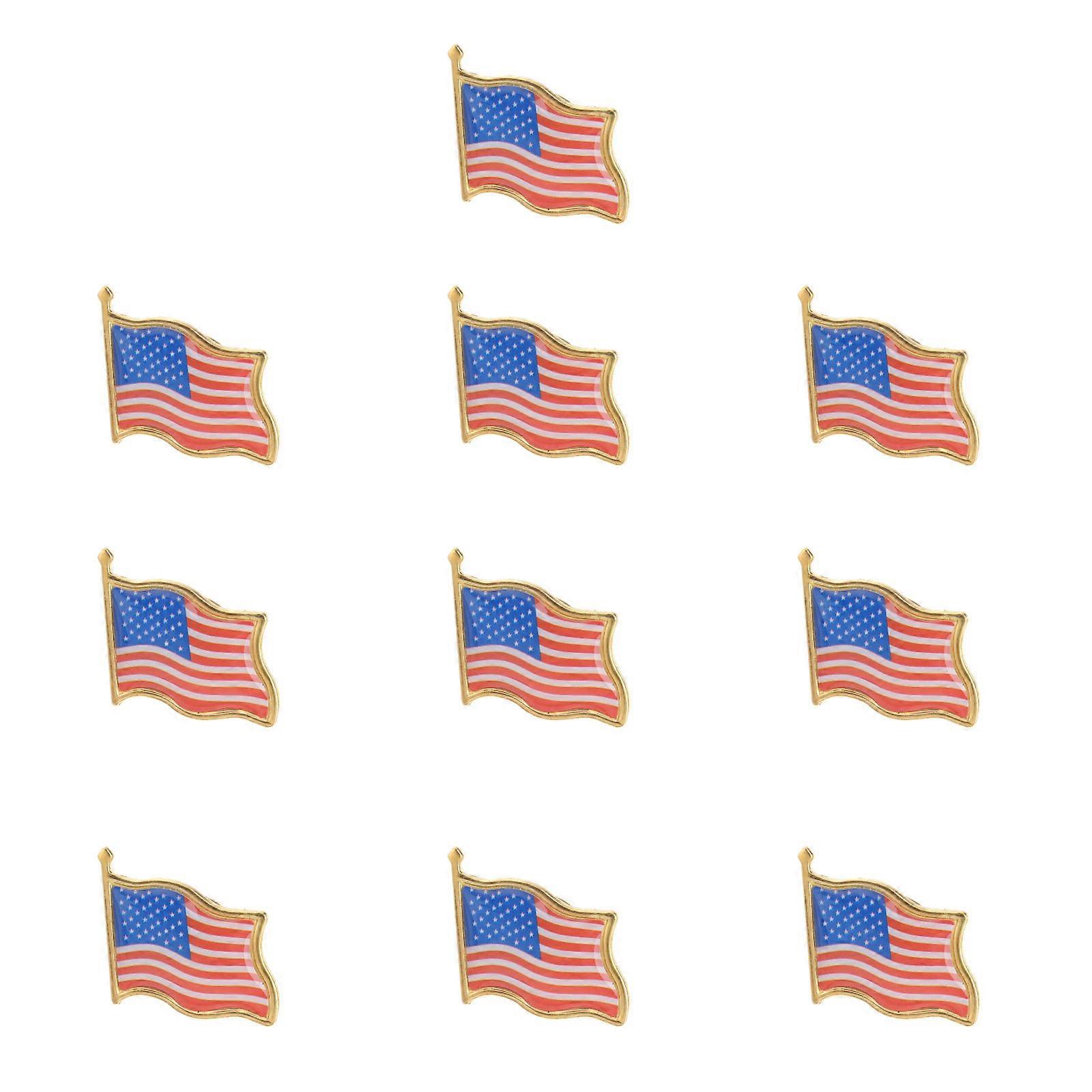 Hat Lapel Pin Usa Flag Badge for Decorative Use