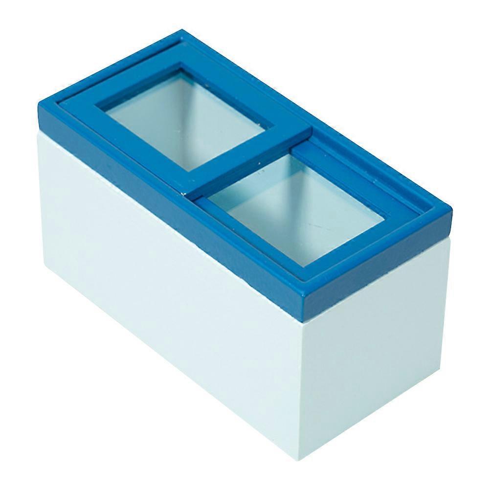 Miniature Refrigerator Decor for Decor 2Pcs Mini House Horizontal Freezer Model