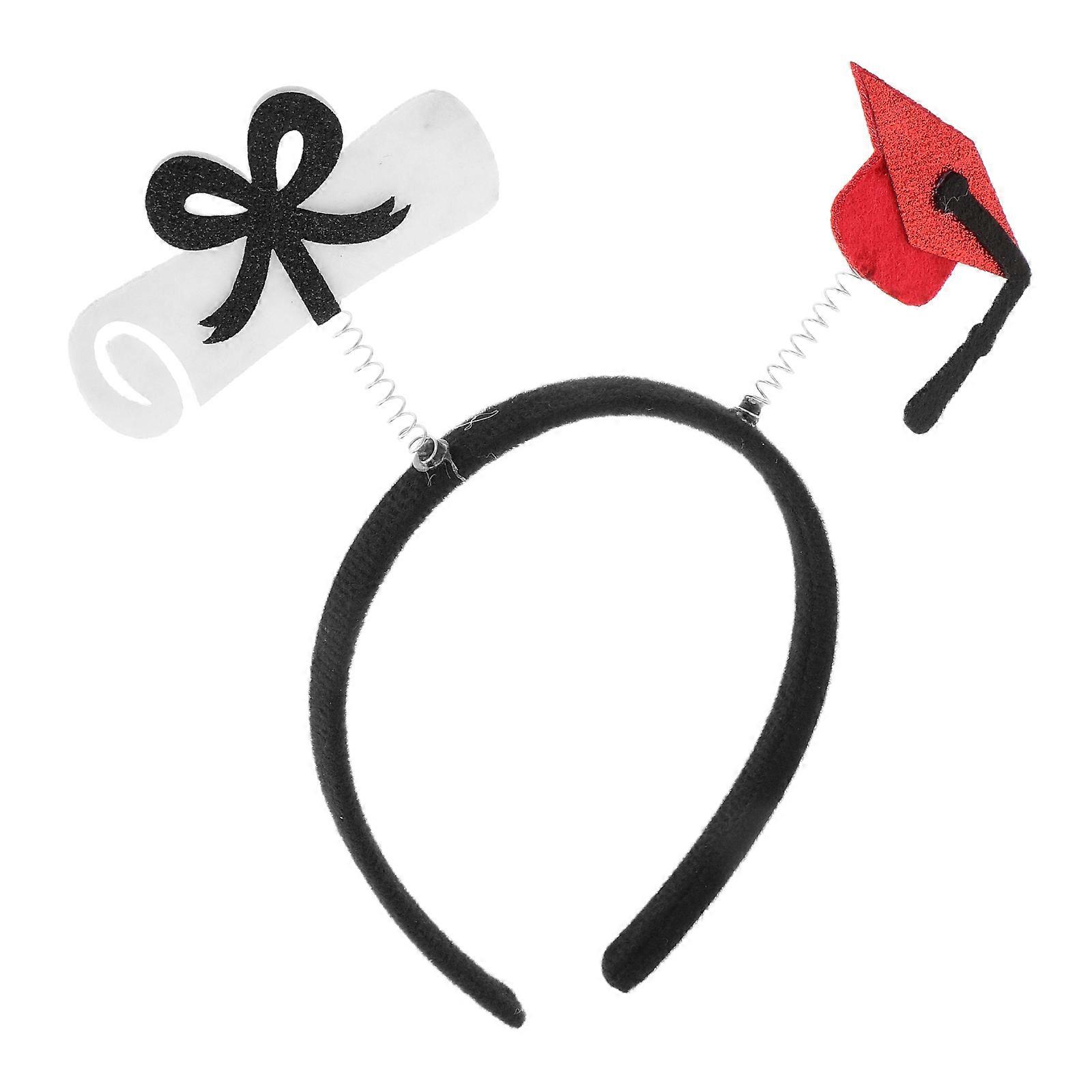 Graduation Cap Headband for Party Use with Comfortable Mini Grad Headbands