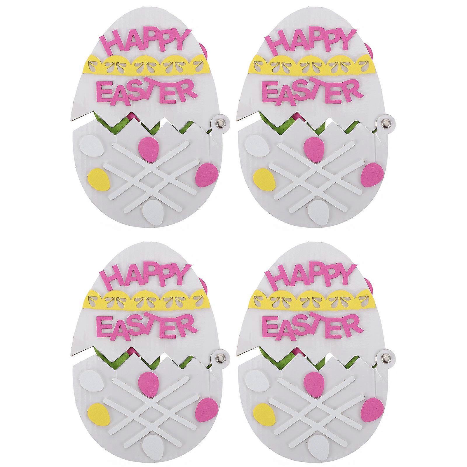 Creative DIY Easter Egg Material for 12Pcs Handmade Out of Shell Egg Kit