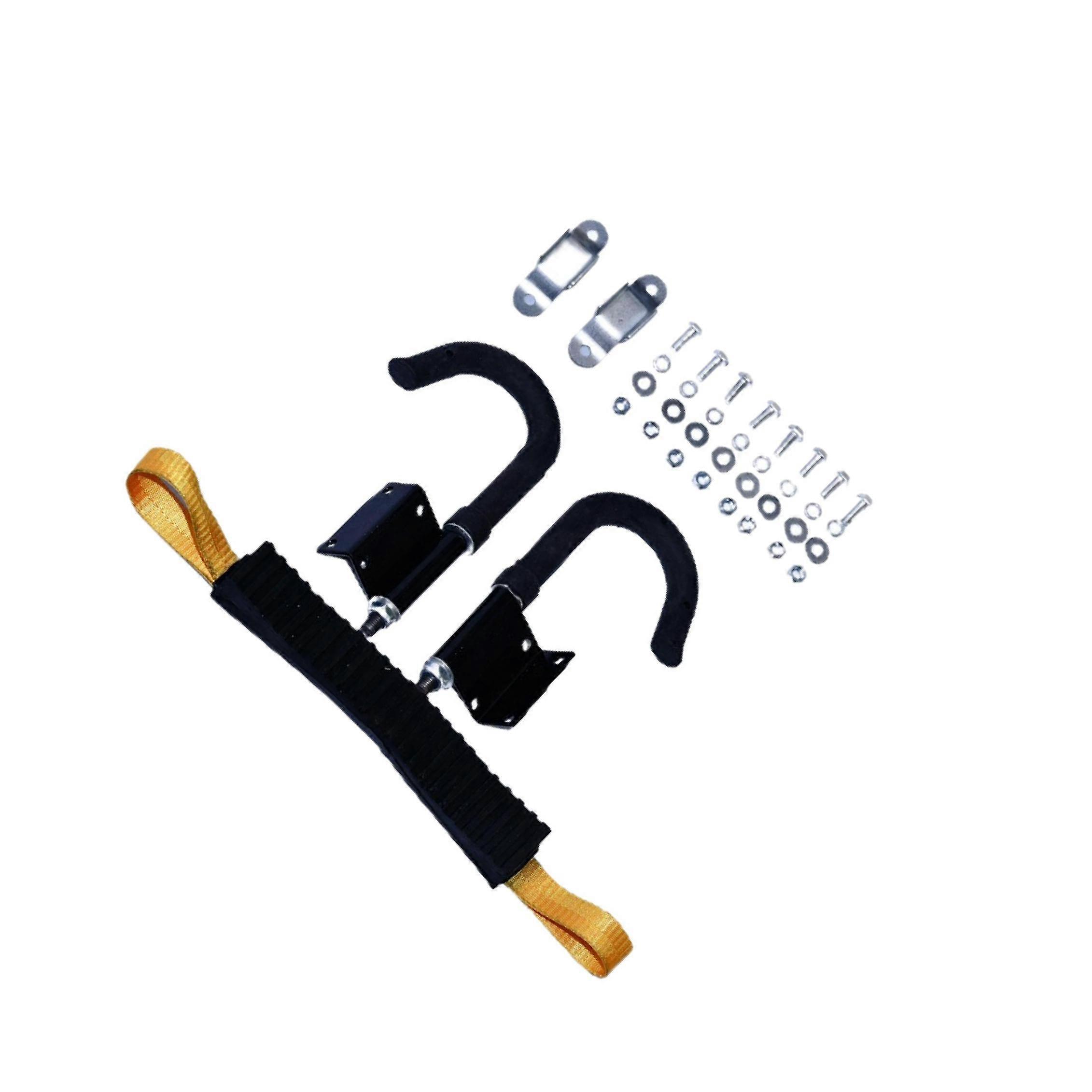 Telescoping Ladder Hook Stabilizers Standoff Safe Iron Durable Roof Hook Set