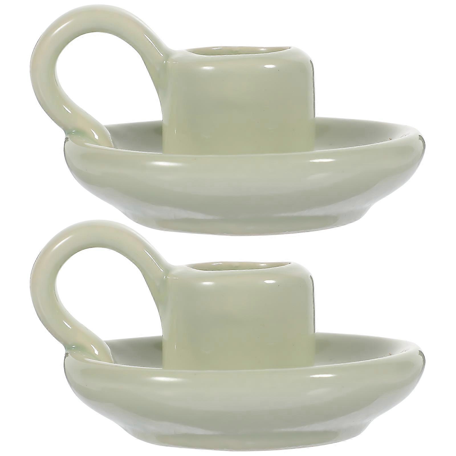 Ceramic Candle Holder for Decoration 4Pcs Tabletop Wedding Decoration