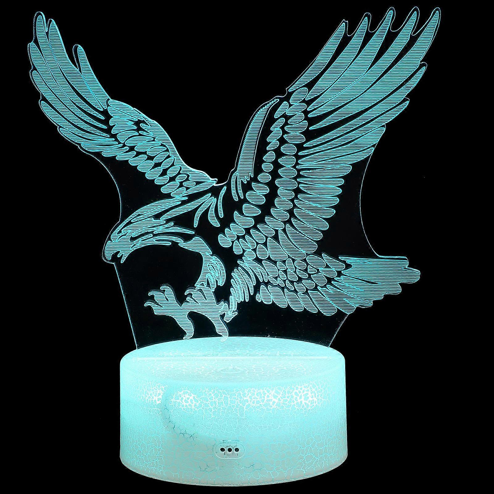 Eagle Bird 3D Table Lamp for Night Lighting 2Sets Bedroom Decor