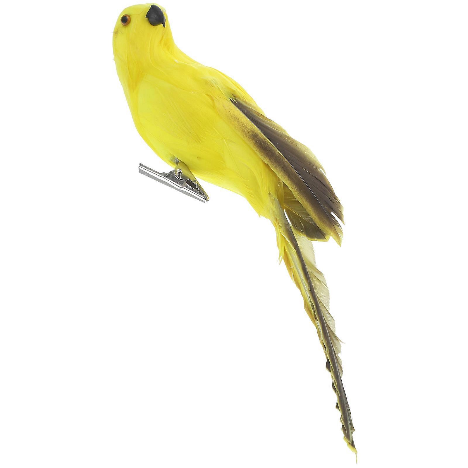 Simulation Parrots Ornament Ideal For Office Decor Vivid Parrot Model Durable Foam Material 1 Set
