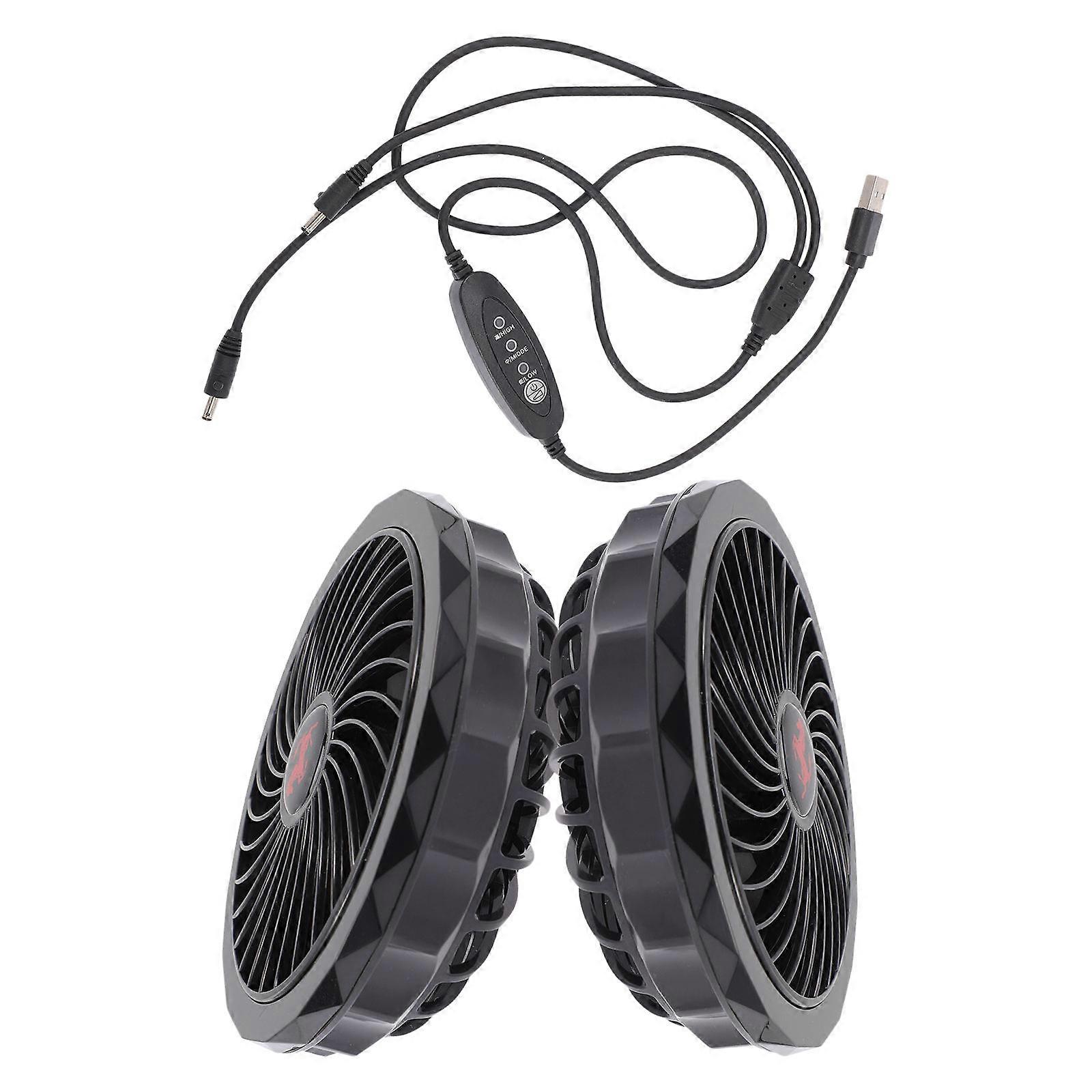 USB Powered Cool Vest Cooling Fan for Air Conditioner Workwear 4Sets