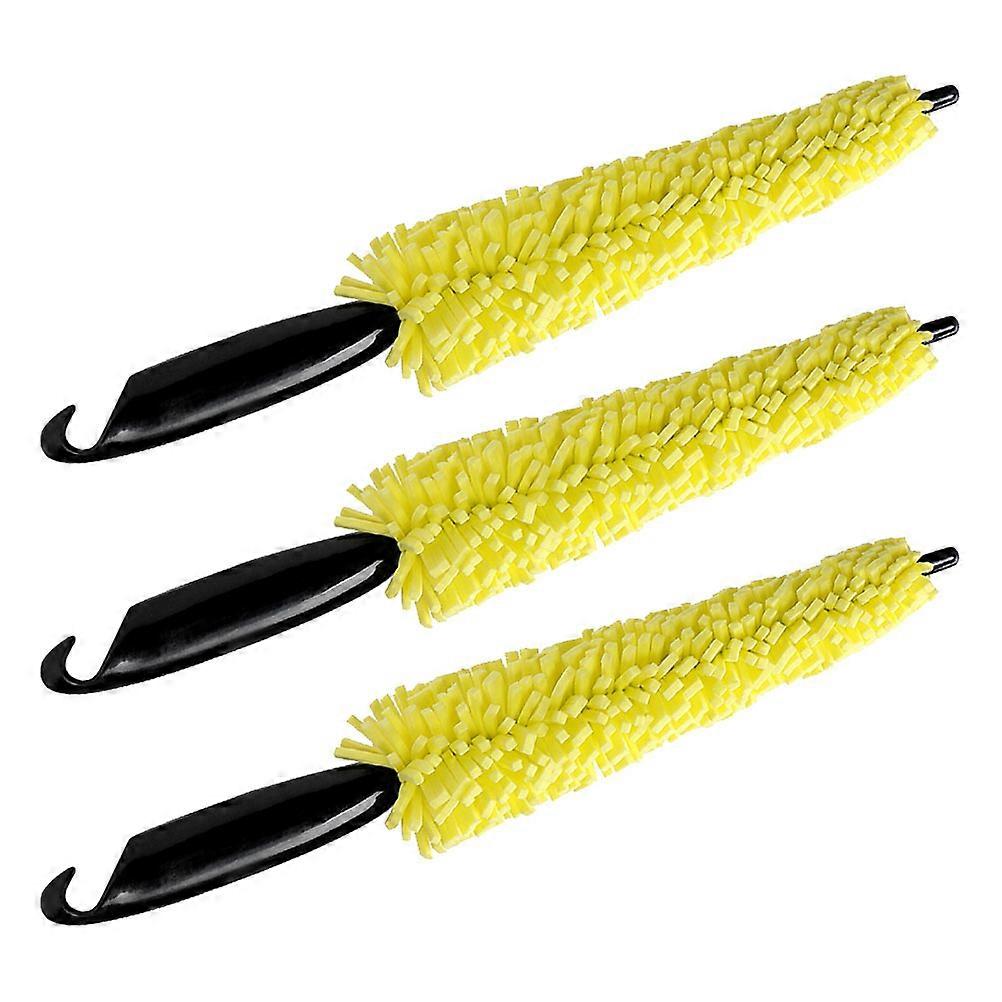 Rim Cleaner Brush Multifunctional Use Exhaust Tips Engine Motorcycles 3Pcs