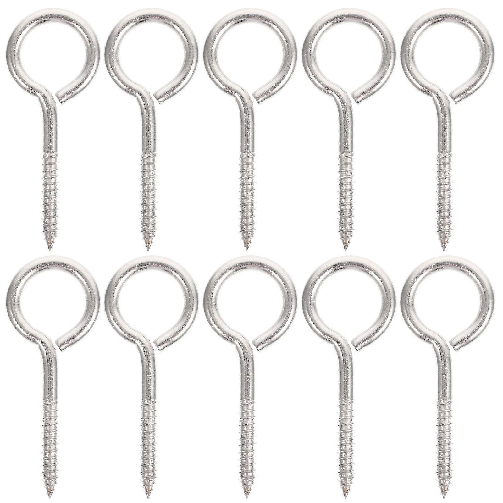 Heavy Duty Screw Hooks Metal for Fixing 40Pcs