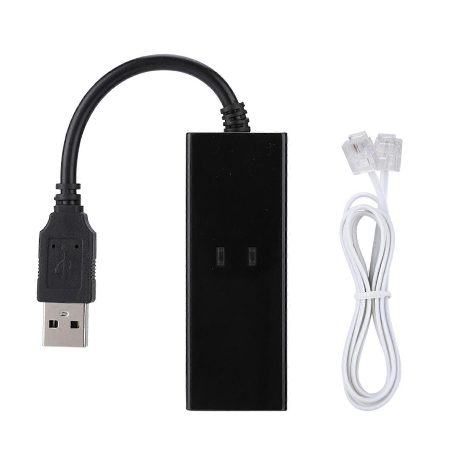 USB 56K Externe Dial Up Voice Fax Data Modem Fit For Win7 Win8 Win10 XP