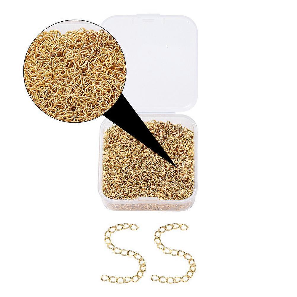 Creative Iron Extension Chains for Jewelry Making 2 Boxes Cable Link Chains