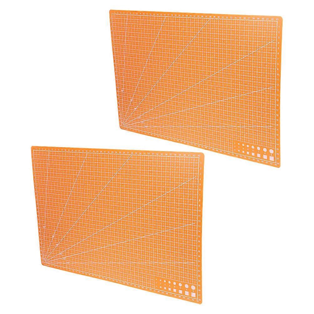 Double Sided Sewing Mat for Precision Cutting 6Pcs Orange Craft Board