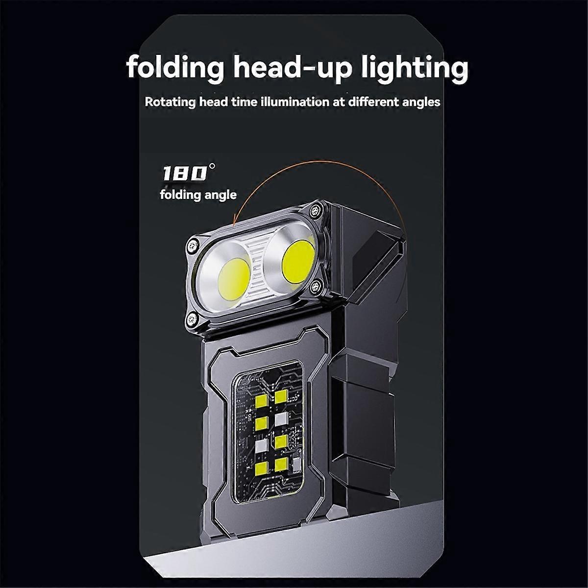 COB Rechargeable Work Light, Mini Outdoor Flashlight Camping Light