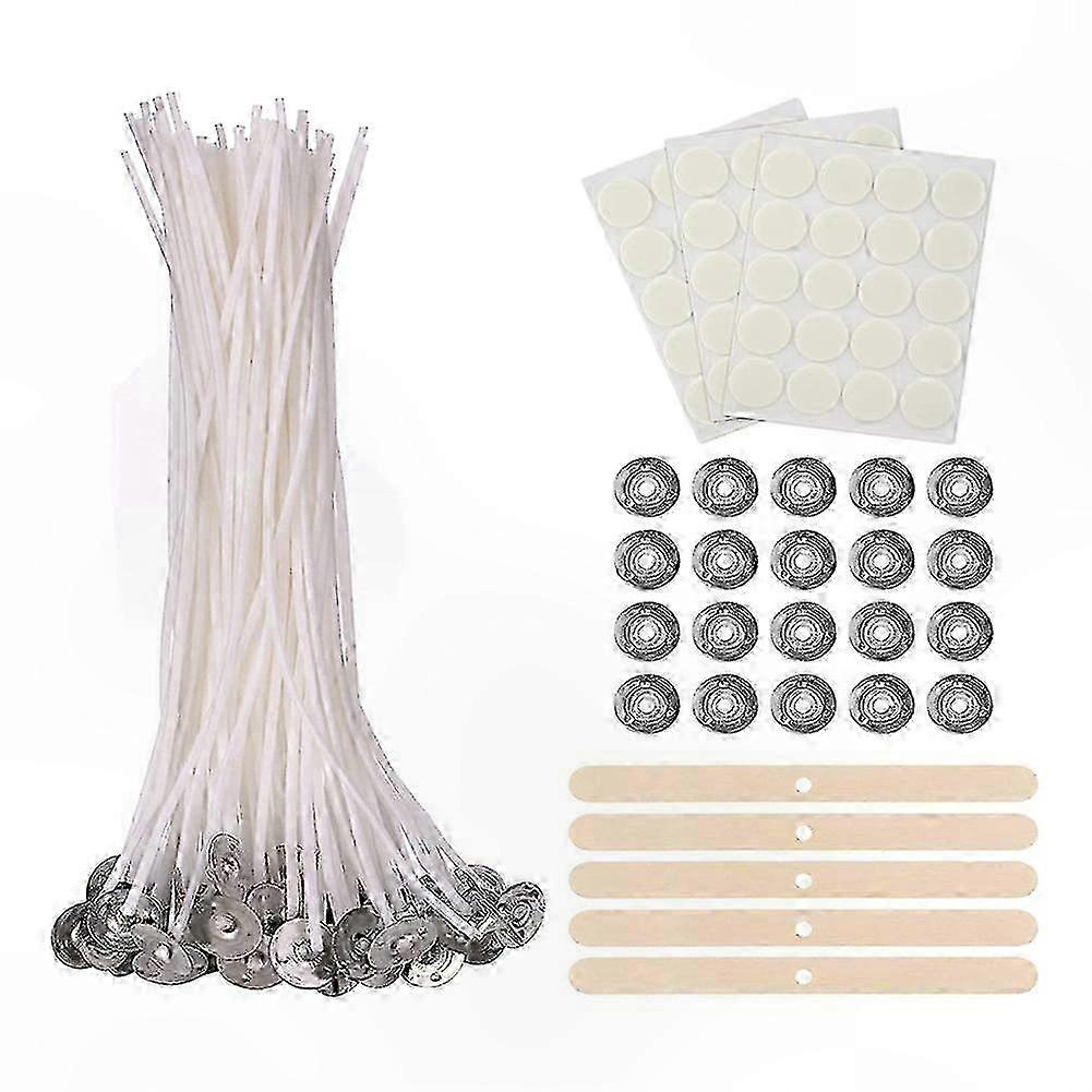 100pcs Odorless Candle Wicks, 15cm Length for DIY Candle Crafting