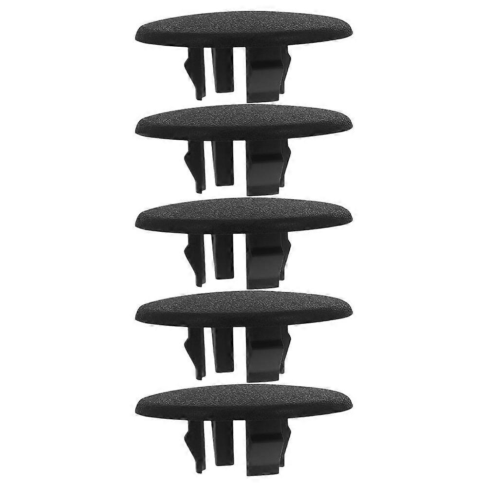 Car Armrest Cover Replacement with 5Pcs Black Plastic Lid Latch for