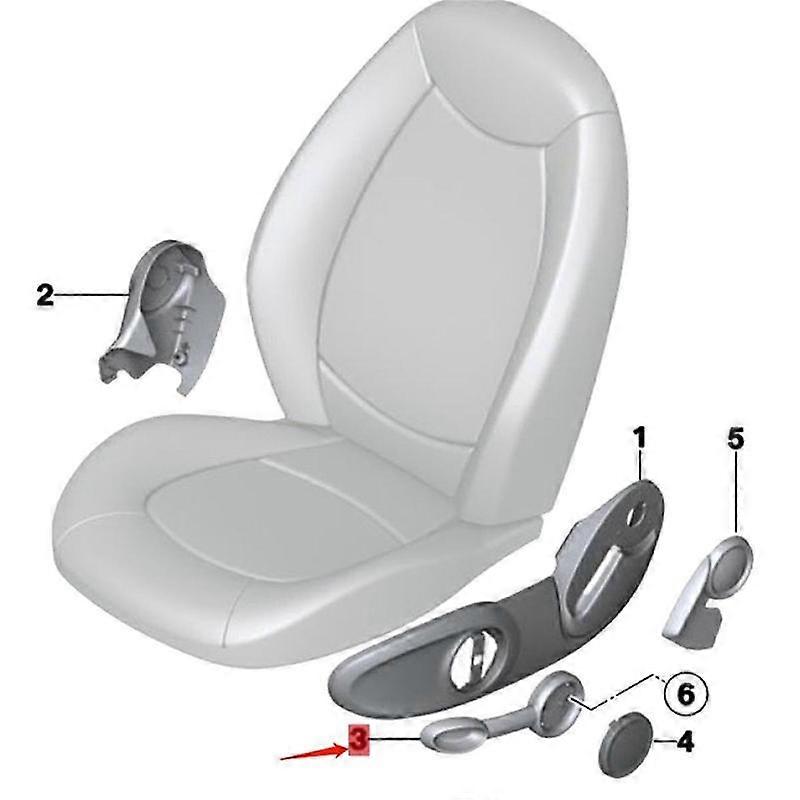 Car Front Seat Handle 52109802699 for MINI Countryman R60 Seat Adjuster Handle Exterior Puller Holde