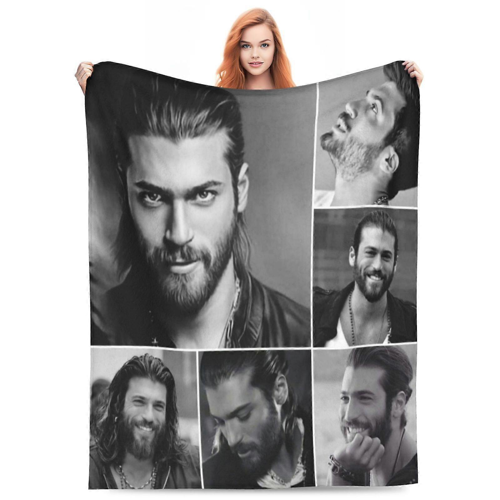 Can Yaman Fleece Throw Blanket, Ultra Soft Cozy Luxury Fuzzy Blanket For Couch Bed Sofa, Lightweight Warm Plush Blanketshufhf438