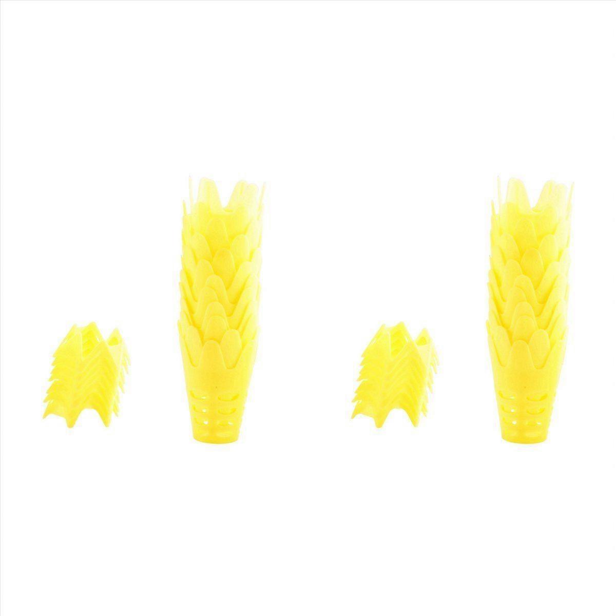 Golf Mat Tees Yellow Plastic Golf Simulator Tees for Winter 18Pcs