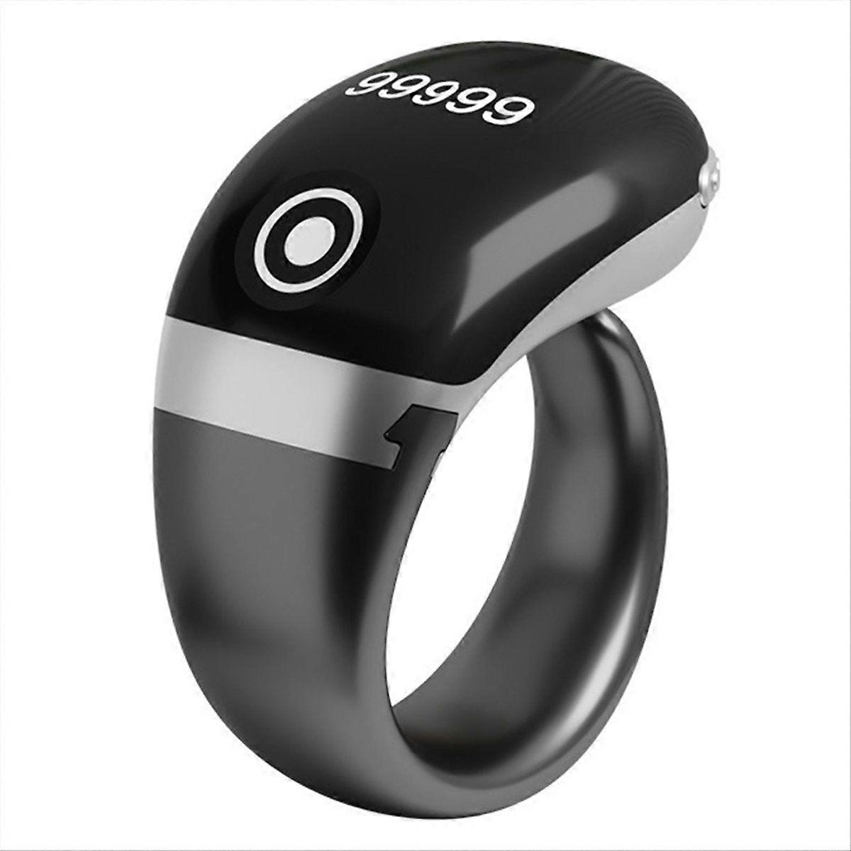 S7pro Electronic Finger Counter with OLED Display 0-99999 Ring Counter Type C Bluetooth APP Control Grey