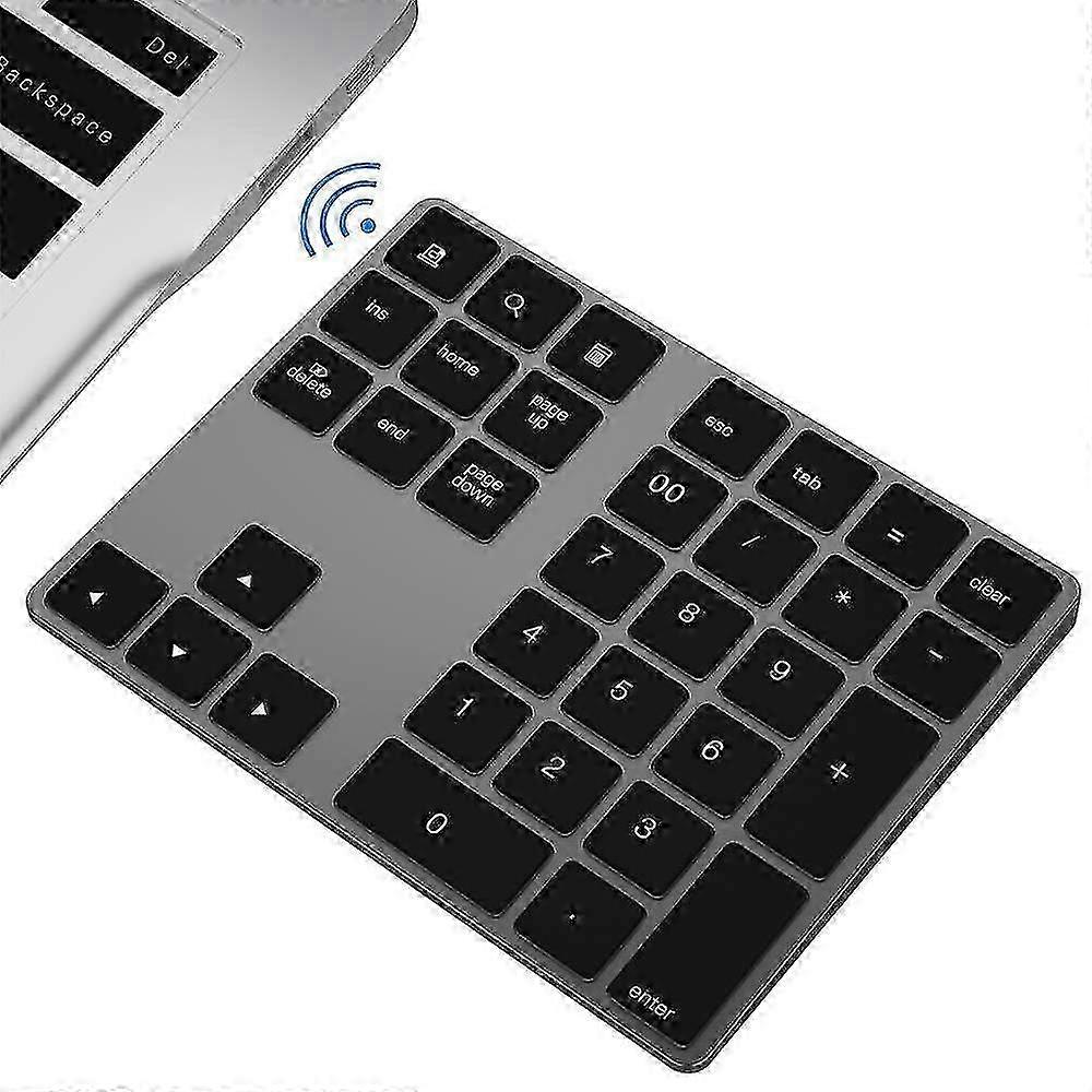 2025 Bluetooth Numeric Keypad with Multiple Shortcuts 34-Keys Number Pad Wireless Portable Slim Number Pad