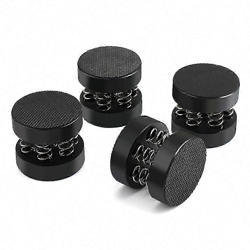 Black Silver Speaker Foot Spring Pads for Resonance Reduction Mats