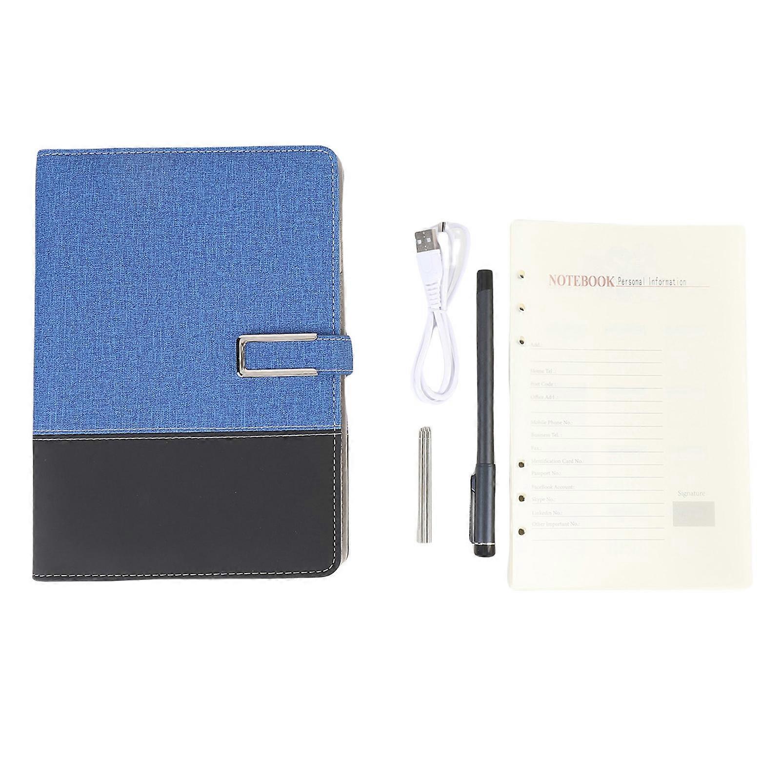 Digital Smart Pen Notebook Set with Real-Time Sync and OCR for Notes and Drawing Blue