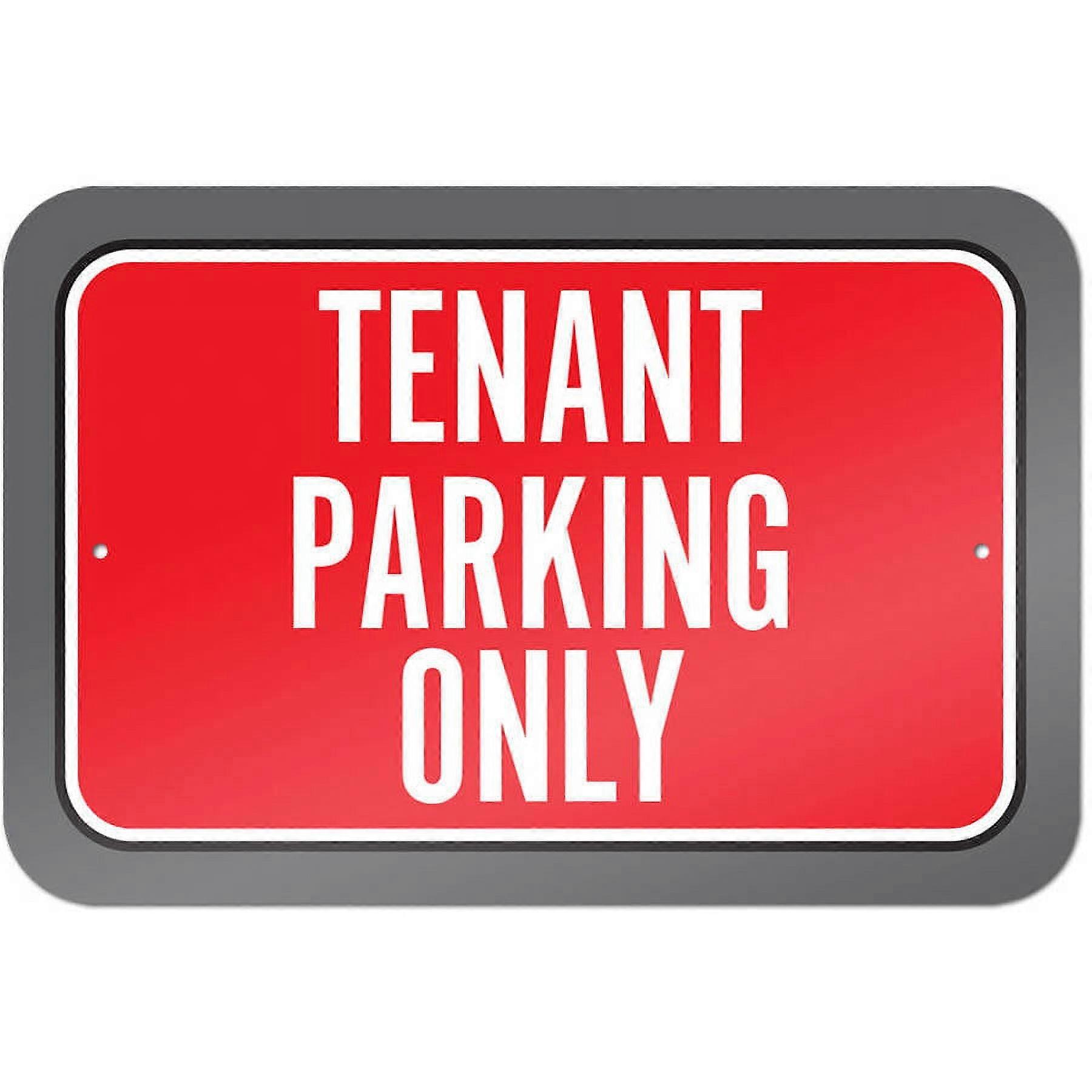 Skylt endast för hyresgästparkering