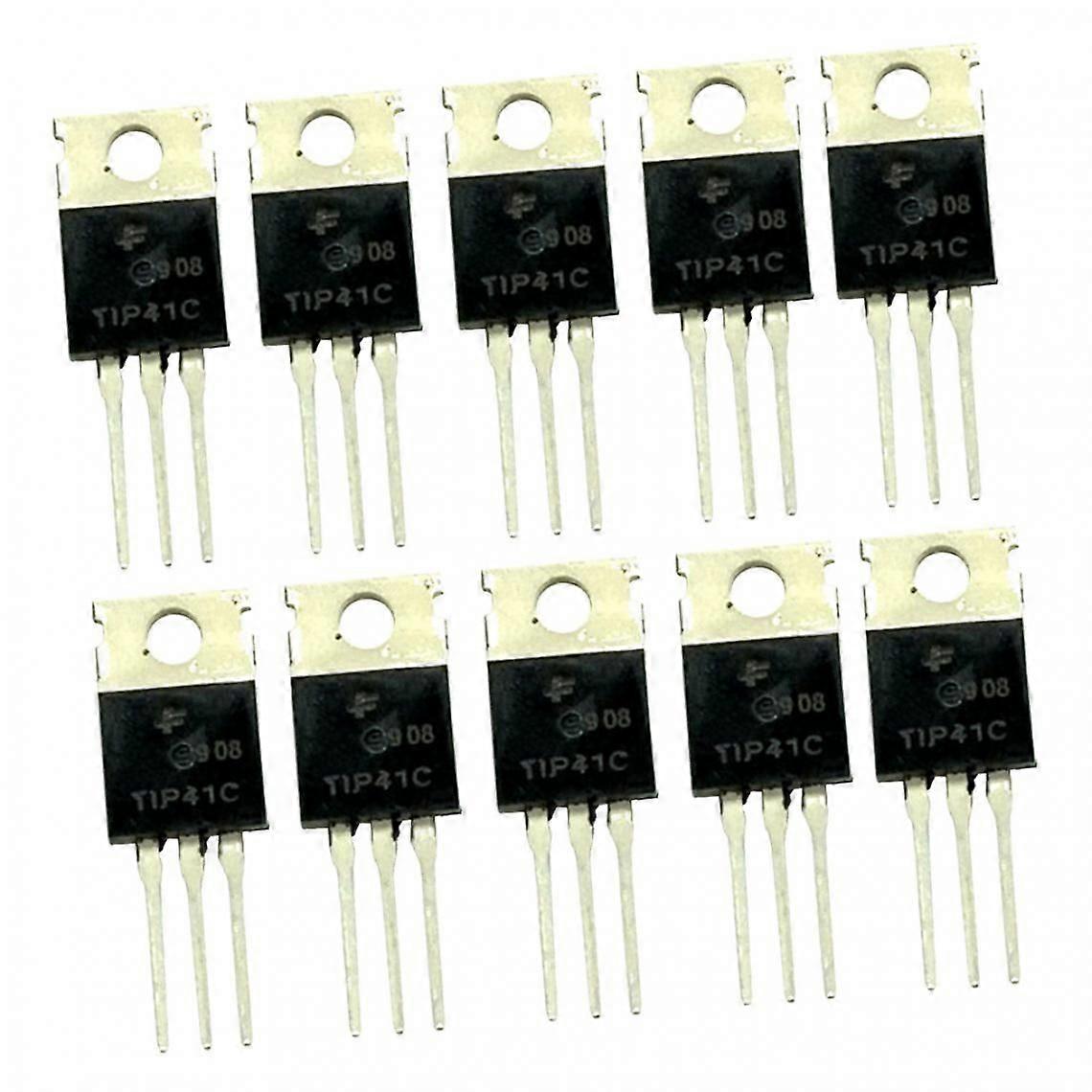 10 Pcs TIP41C Transistor Power Amplifier 100V 6A NPN Triode