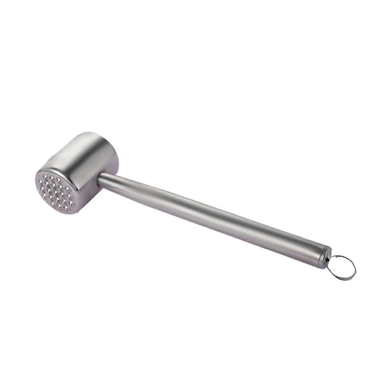 Stainless Steel Meat Mallet With Needle Surface Long Handle Ergonomic Tenderizing Tool For Beef Pork Chicken Kitchen