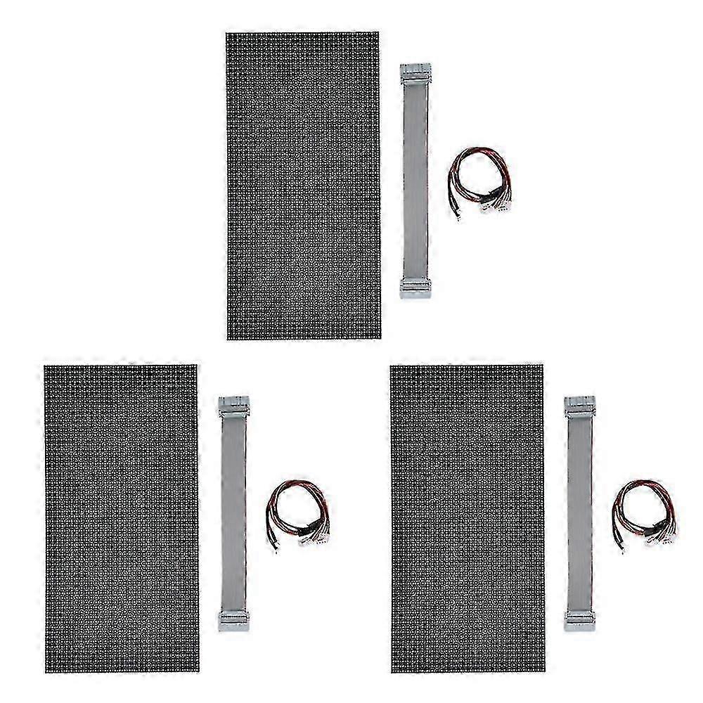 3Pcs P5 Indoor LED Screen Panel 64X32 Pixels LED Display Module 320X160mm 16 Scan RGB Full Color LED Screen Panel