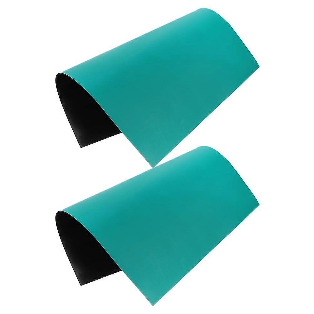 Table Mat 2 Pcs Grounding Desk Pad Anti-static for Electronic Workstation Rubber