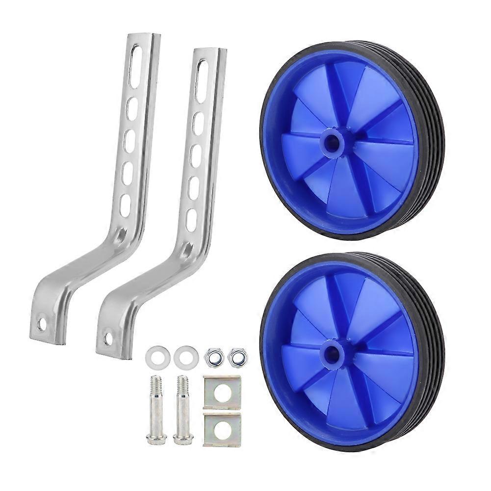 2Pcs Adjustable Training Side Wheels Stabilizer for Children 12-20" Bicycle Balance(Blue)
