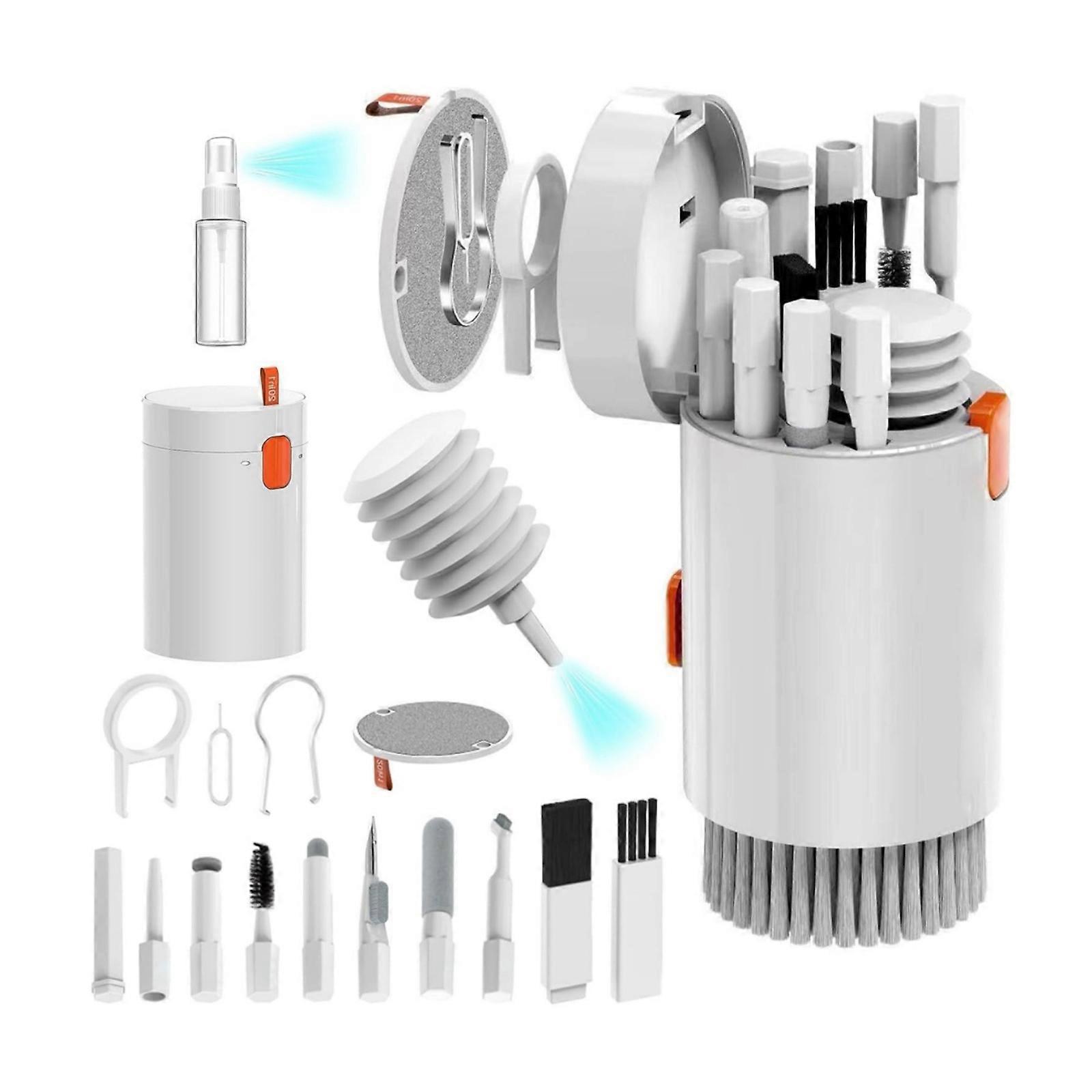 20 in 1 Cleaning Kit for Phone Keyboard Cleaner Kit Phone Charging Port Cleaning Tool Keyboard Cleaning Kit with Brush  white