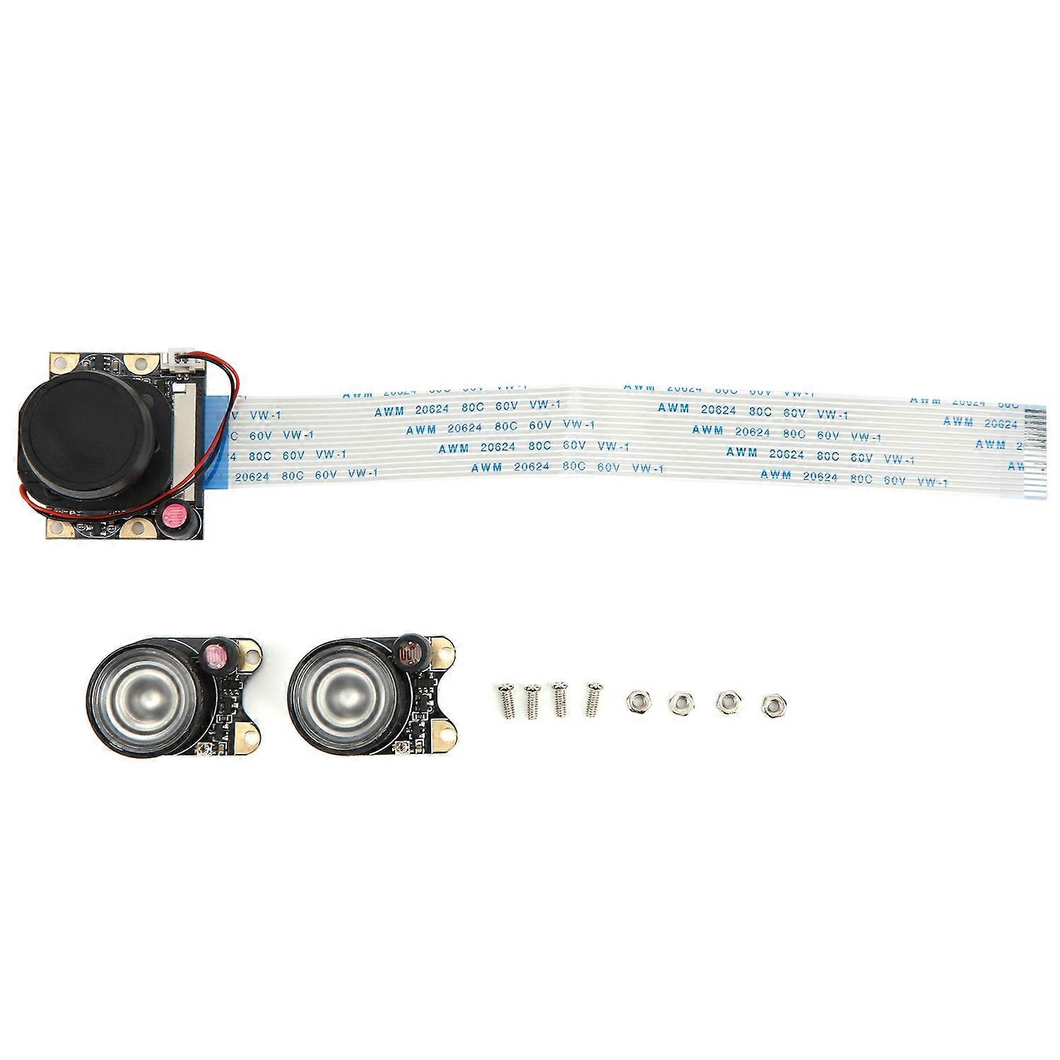 5MP CCTV Camera Module IRCUT 175° Free Drive w Night Vision Lights for Raspberry PI