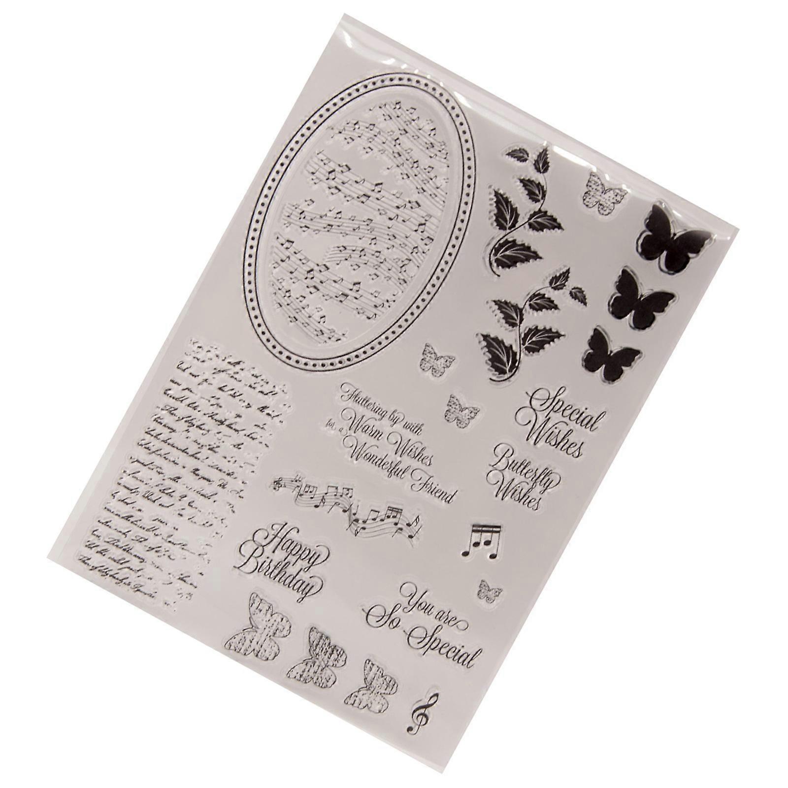 Silicone Scrapbook Seals With Clear Base Precise Detailing for Craft Projects Multicolor